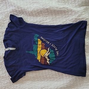 Blue West Virginia Graphic Tee